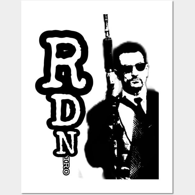 Robert De Niro holding gun mafia gangster movie Heat Wall Art by xsdni999